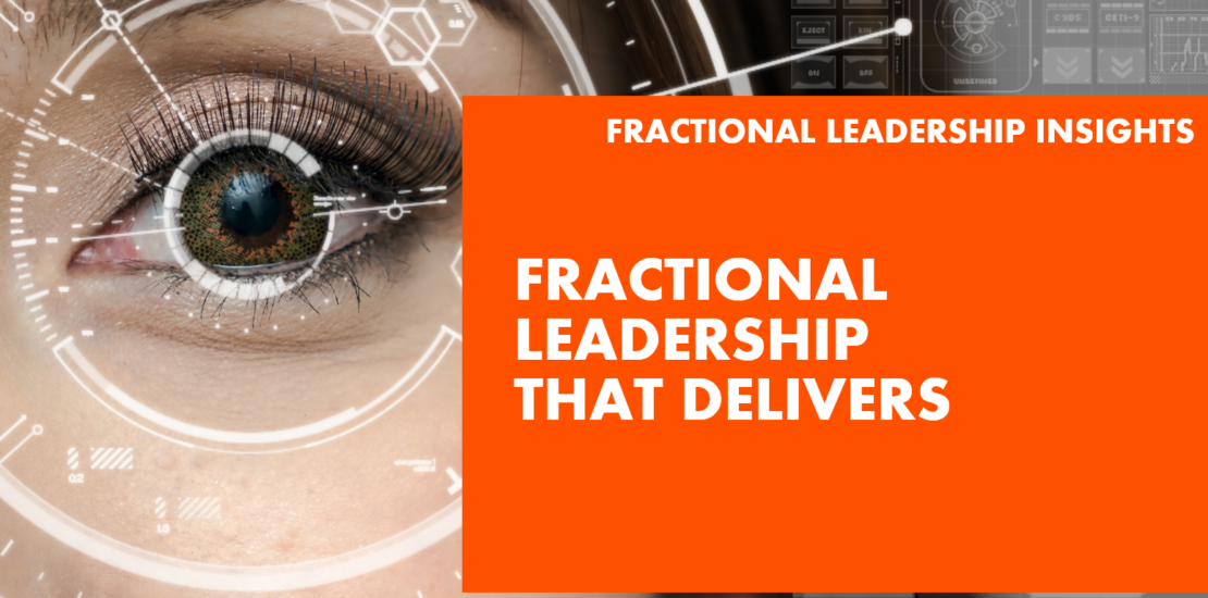 Fractional Leadership that Delivers Text over digital eye ball