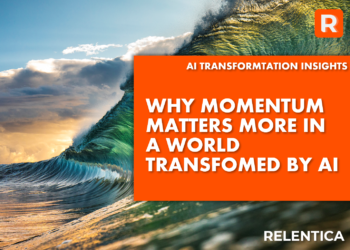 Why Momentum Matters More In A World Transformed By AI - over a crashing wave